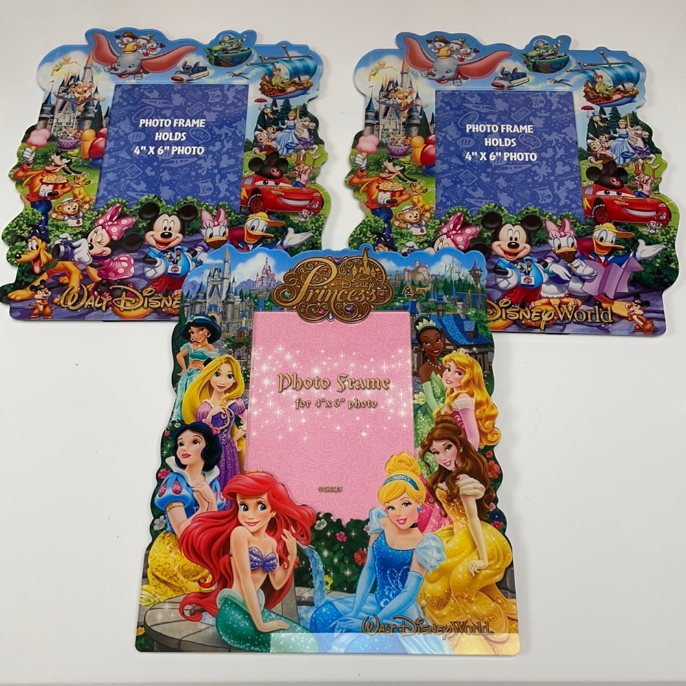 WALT DISNEY WORLD PICTURE FRAMES - SET OF 3 - BRAND NEW!!!